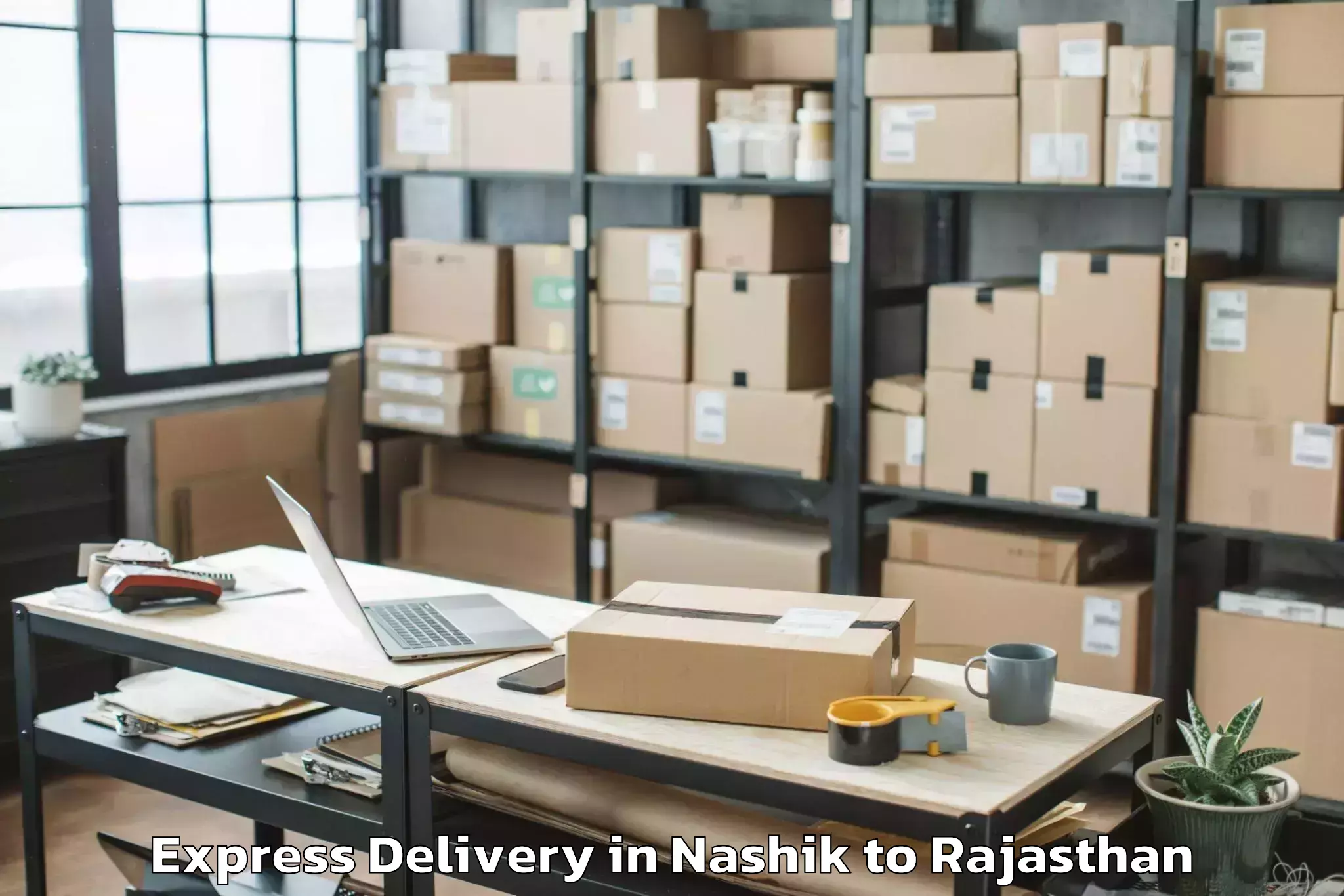 Quality Nashik to Sunrise University Alwar Express Delivery